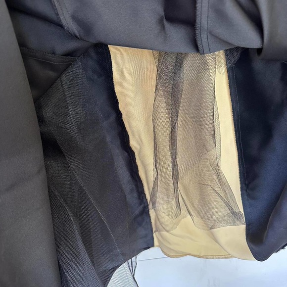 VINTAGE Jessica McClintock Gunne Sax 90s Formal tuxedo strapless gown Y2K - Picture 8 of 10